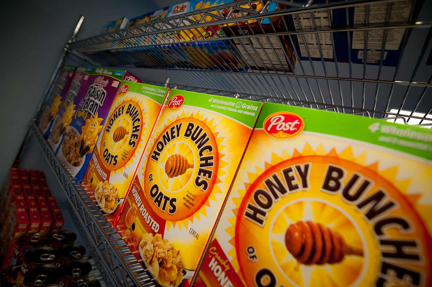 Boxes of cereals