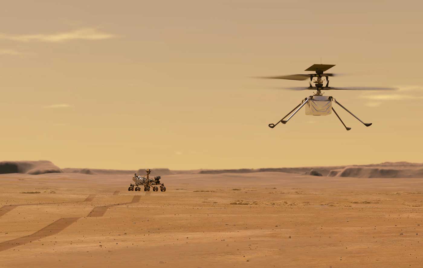 Perseverance rover and the Ingenuity helicopter.