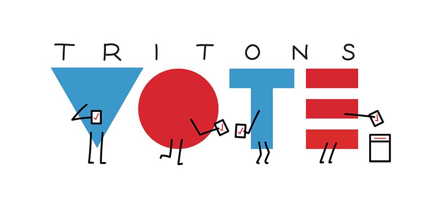 Tritons Vote graphic.