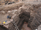 Photo of Iindustrial copper slag mound excavated at Khirbat en-Nahas