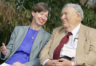 Photo of Chancellor Fox and Herb York