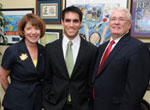 Photo of Mark Galvan (center) stands with Congresswoman Susan Davis (CA-53) and the Capitols chief administrative officer, Dan Beard