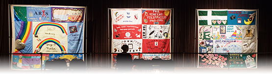 Photo of AIDS Quilt