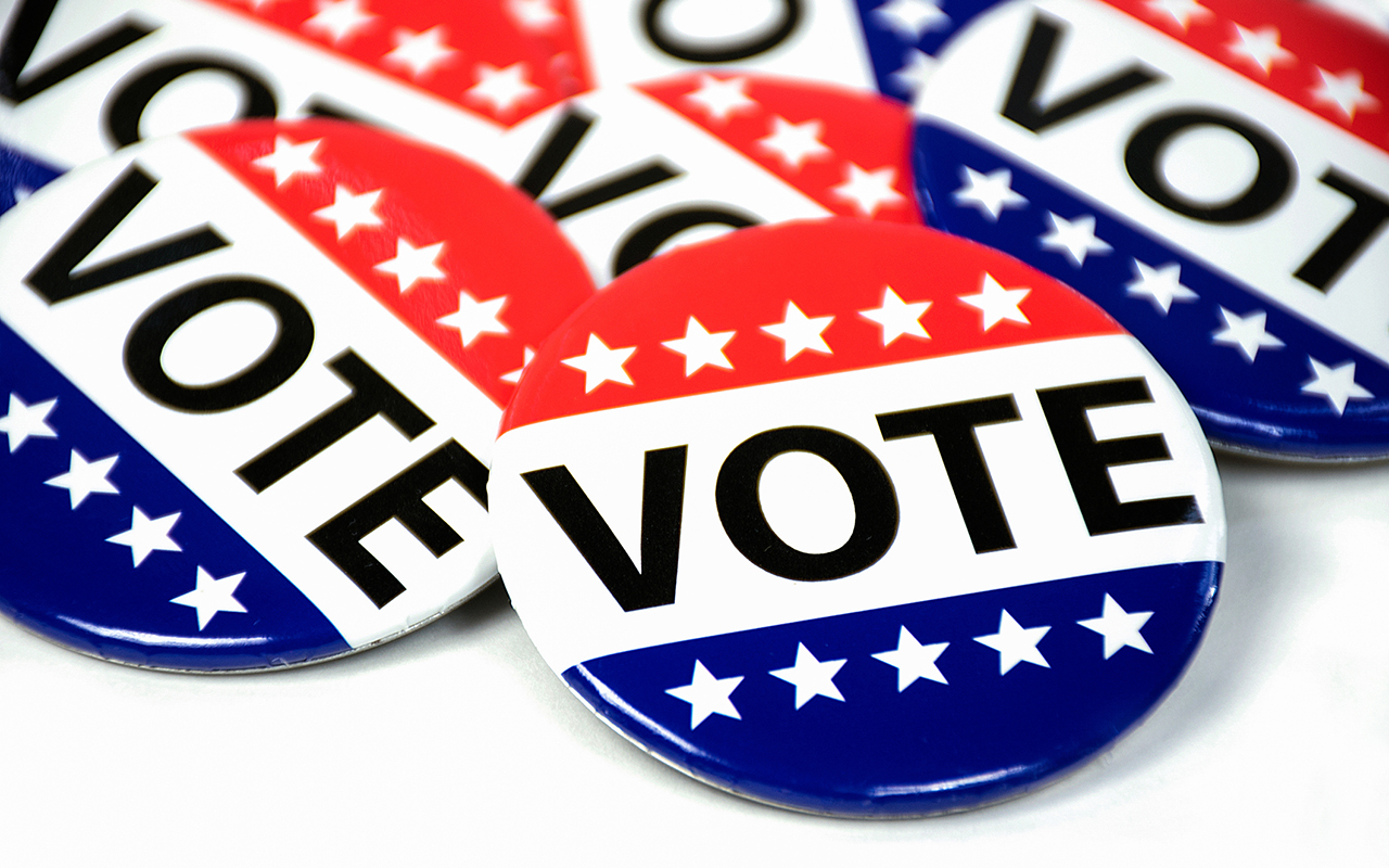 U.S. vote buttons