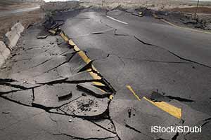 A crack in the earth