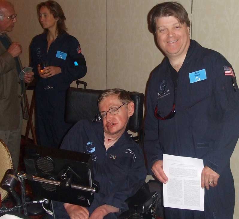 Dr. Eric Viirre with Stephen Hawking