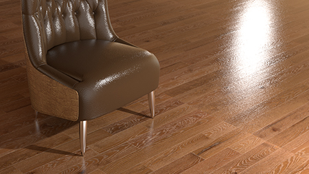 leather armchair and hardwood floor