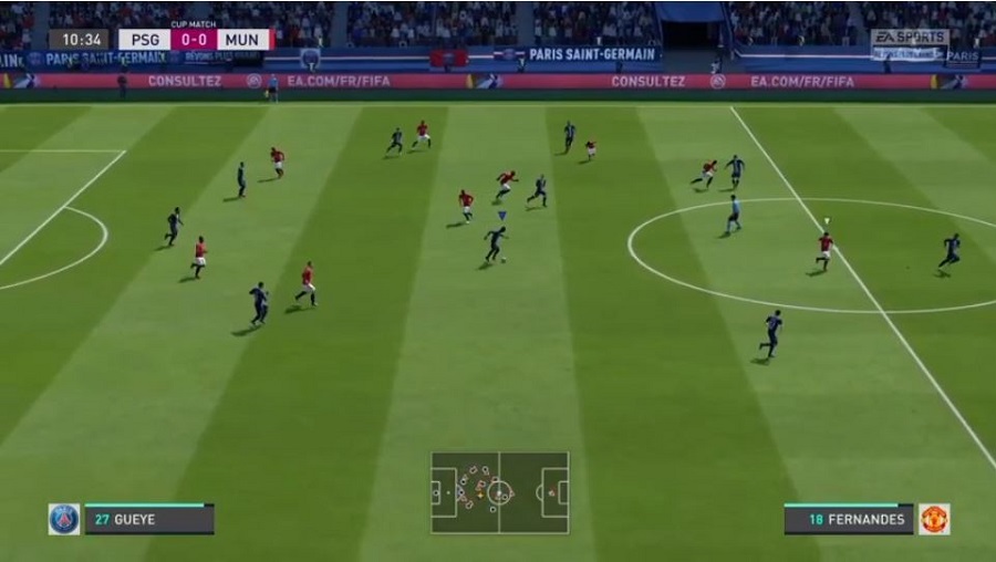 virtual soccer game
