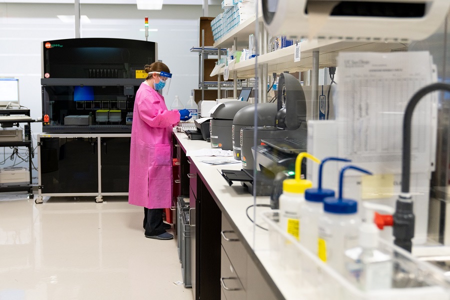 researcher in a lab