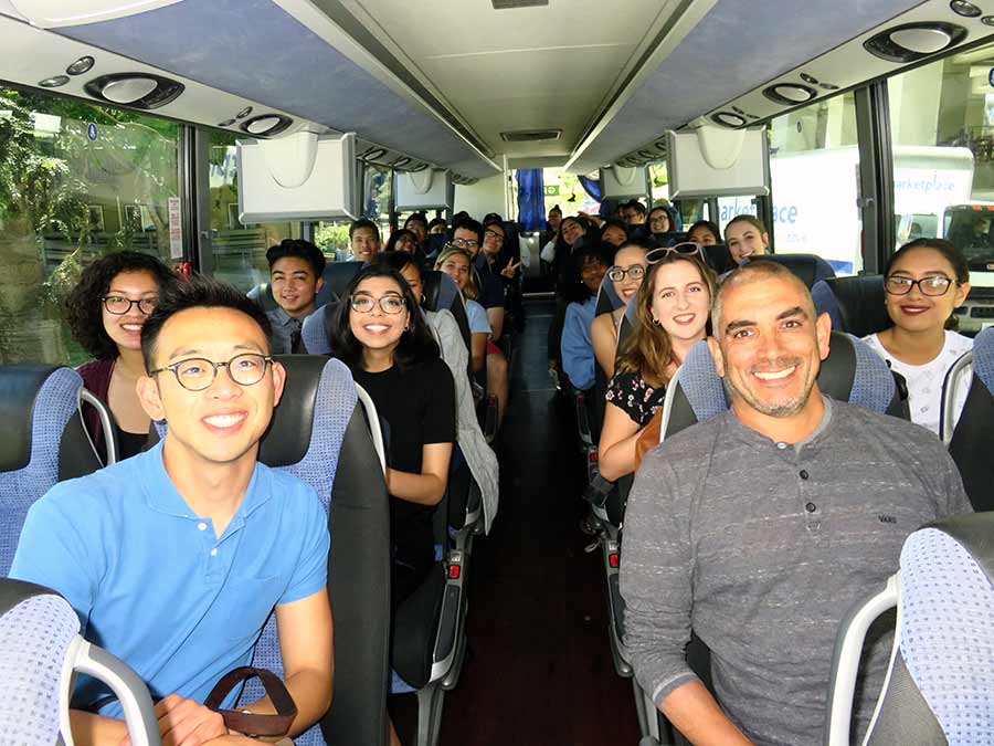 Race and Oral History Course students on trip