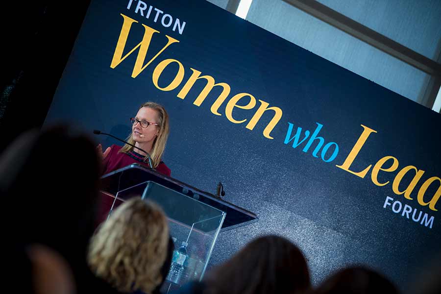 Keynote Speaker at triton women who lead
